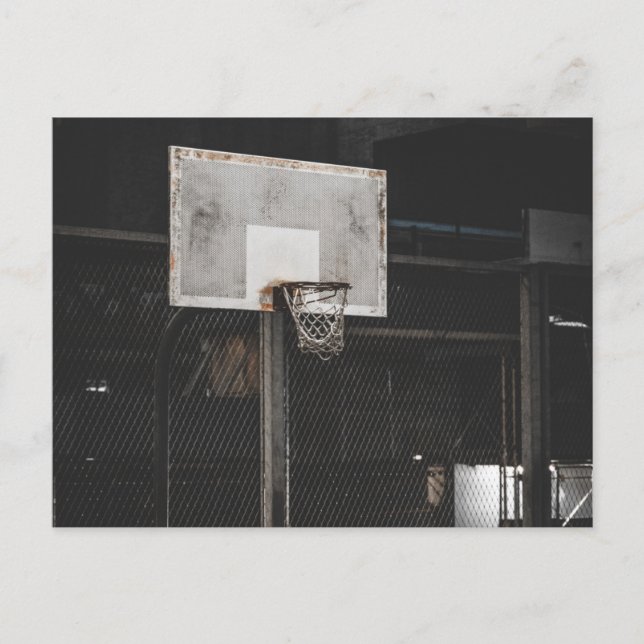 Hübsches Basketballdesign Postkarte (Vorderseite)