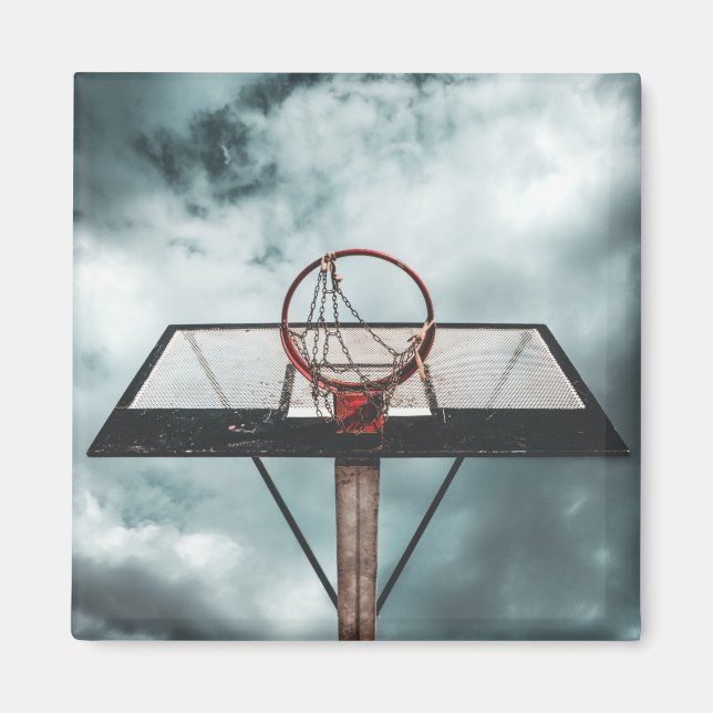 Hübsches Basketballgeschenk Magnet (Vorne)