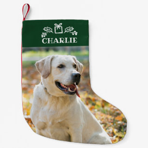 Hübsches benutzerdefiniertes Foto Haustier Hund Kl Kleiner Weihnachtsstrumpf