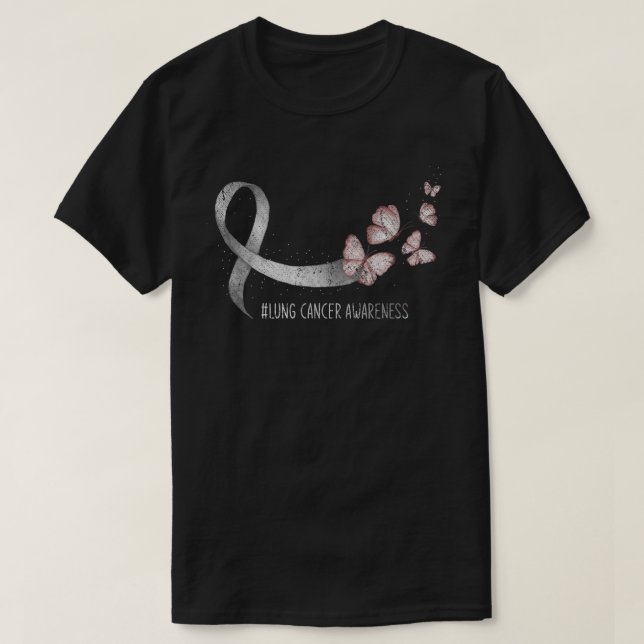 Hübsches Bewusstsein für den Lungenkrebs in der Wh T-Shirt (Design vorne)