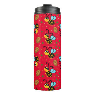 Hübsches Bienenmuster Thermosbecher