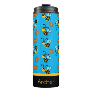 Hübsches Bienenmuster Thermosbecher