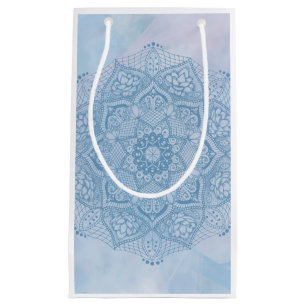 Hübsches Blaues Heiliges Lotus Blume Blossom Manda Kleine Geschenktüte
