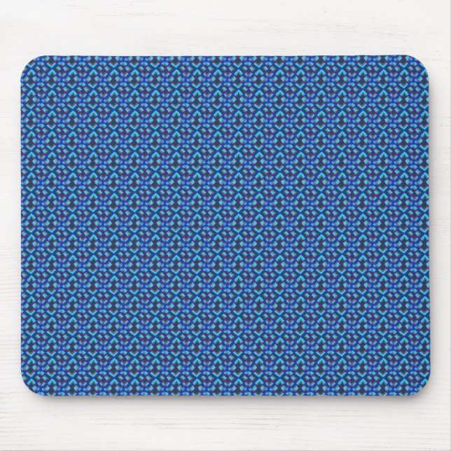 Hübsches blaues Muster-Mousepad Mousepad (Vorne)