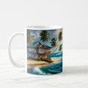 Hübsches Blockhaus Kaffeetasse