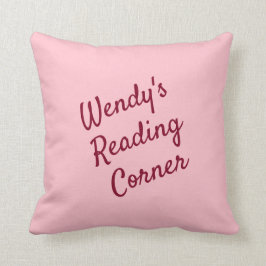 Hübsches Blubblegum pink & burgundy Lesen Kissen