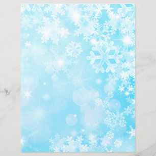 Hübsches Blue & White Snowflake Scrapbook