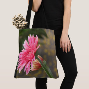 Hübsches Blumen; Großes rosa Gerbera-Gänseblümchen Tasche