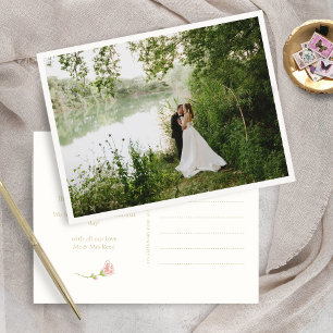 Hübsches Blumendanken Postkarte