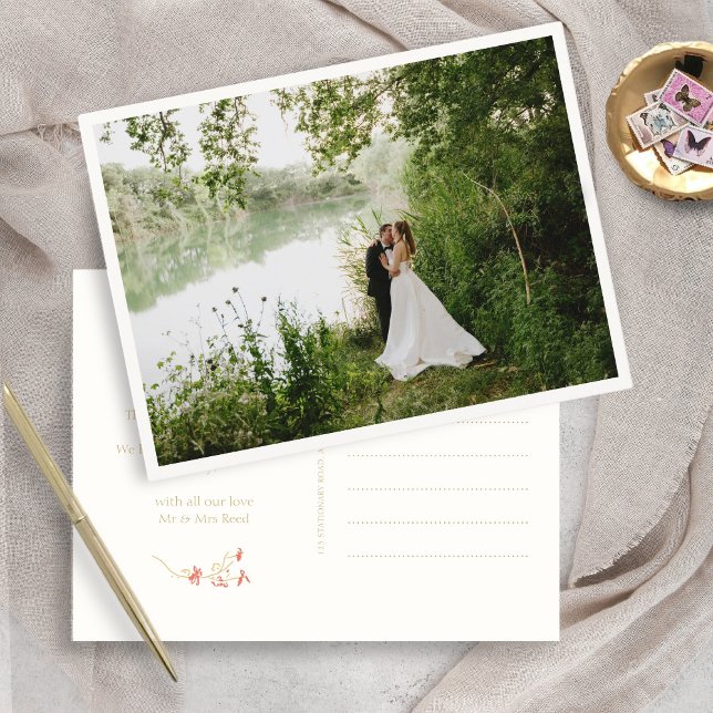 Hübsches Blumendanken Postkarte (Von Creator hochgeladen)