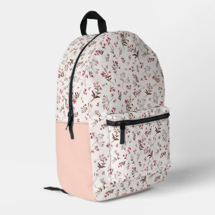 Hübsches Blumenmuster Bedruckter Rucksack