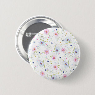 Hübsches Blumenmuster Button