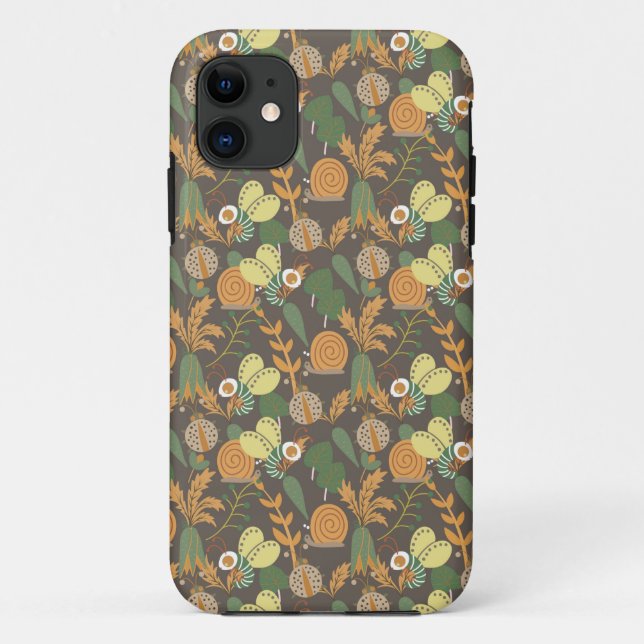 Hübsches Blumenmuster Case-Mate iPhone Hülle (Rückseite)