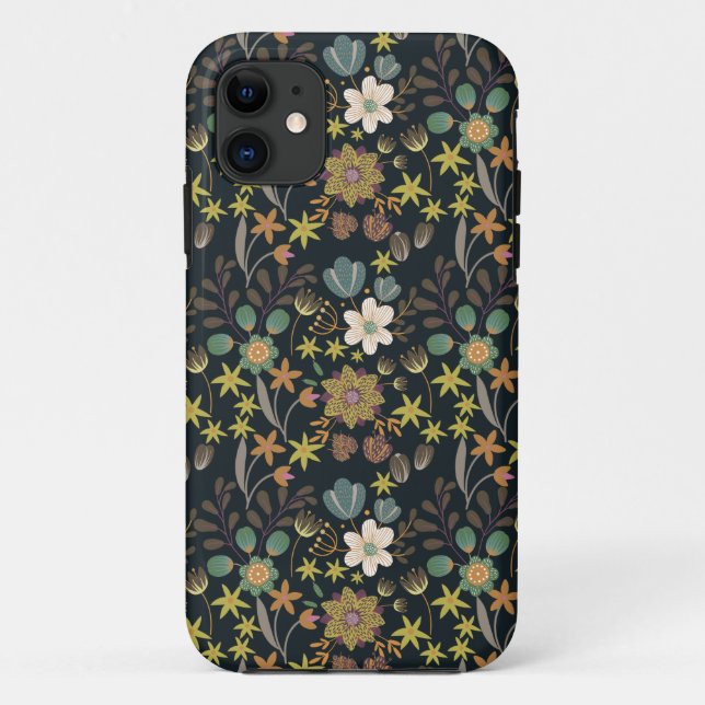 Hübsches Blumenmuster Case-Mate iPhone Hülle (Rückseite)