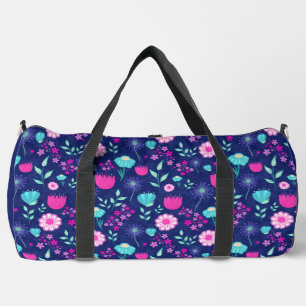 Hübsches Blumenmuster Hintergrund Duffle Bag