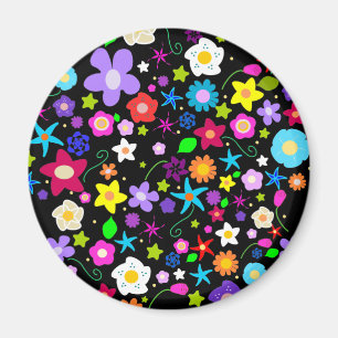 Hübsches Blumenmuster Magnet