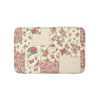 Hübsches Blumenmuster - Nahtloses Design Badematte