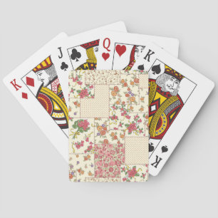 Hübsches Blumenmuster - Nahtloses Design Spielkarten