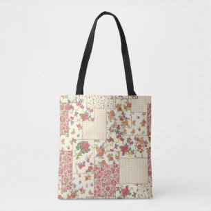 Hübsches Blumenmuster - Nahtloses Design Tasche