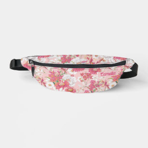 Hübsches Blumenmuster Pink Custom Girl Bauchtasche