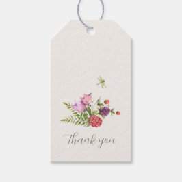 Hübsches Blumenwald Vielen Dank Geschenkanhänger