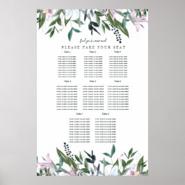 Hübsches Blumenwasser-Wildblumen-Poster Poster