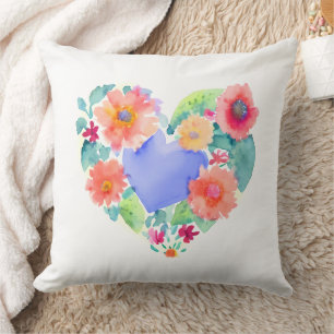 Hübsches Blumenwerk Kissen