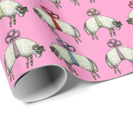 Hübsches Bogen-Schaf ÄNDERN ~ Roll Geschenkverpack Geschenkpapier
