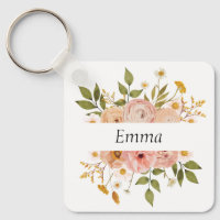 Hübsches bohemisches Blumenmonogramm oder Name