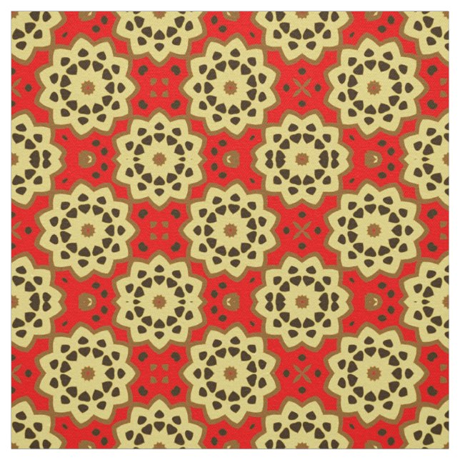 Hübsches Boho Chic Mosaic Geometric-Muster Stoff (Muster)