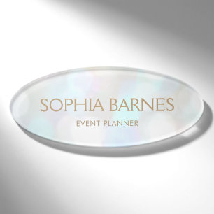 Hübsches Bokeh-Ereignis Namenschild