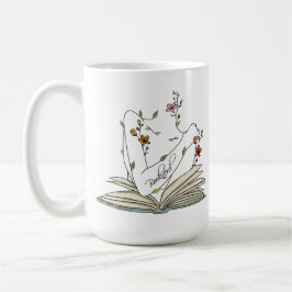 Hübsches Buch feine wilde Blume Geschenk für sie Kaffeetasse