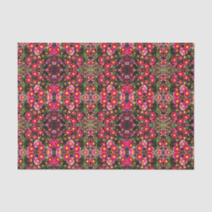Hübsches Cerise-Muster aus Gänseblümchen für Decou Seidenpapier