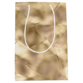 Hübsches Champagner Gold Glam Mittlere Geschenktüte