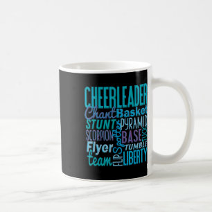 Hübsches Cheerleader-Geschenk, Blaue Cheer Moves C Kaffeetasse