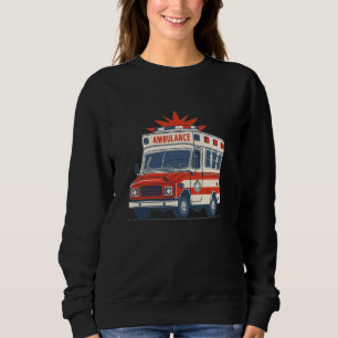 Hübsches cooles Fahrzeug mit Krankenwagen Kostüm f Sweatshirt