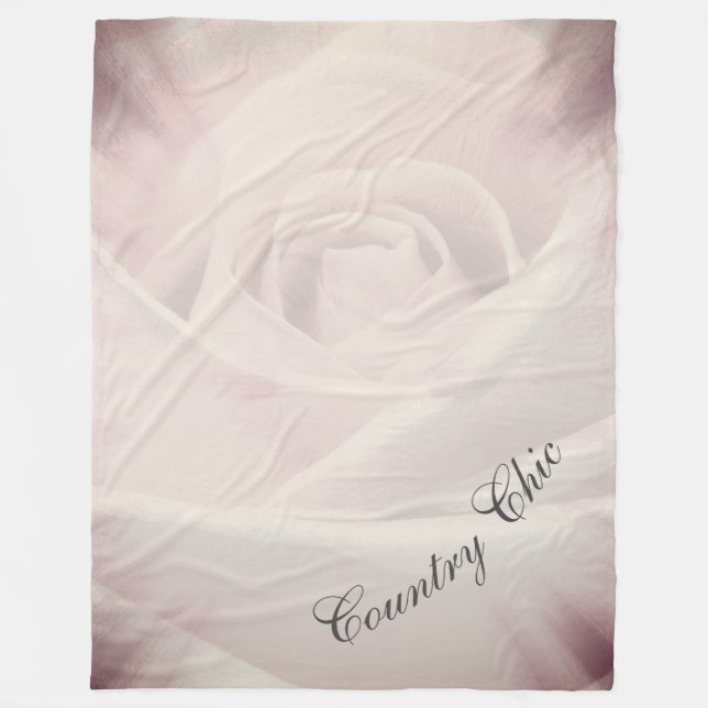Hübsches Country Chic Design Fleecedecke (Vorderseite)