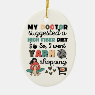 Hübsches Crochet-Strickgeschenk, Haken, Garn, Spaß Keramik Ornament