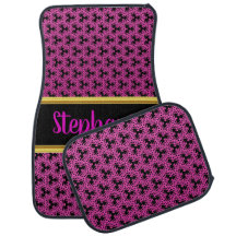 Hübsches Damask Lace Muster Pink und Black #1