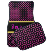 Hübsches Damask Lace Pattern Pink und Black #16
