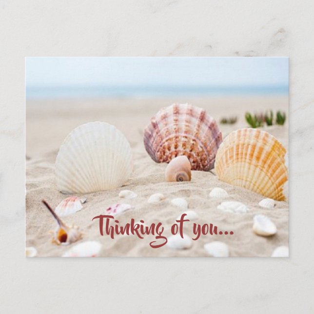 Hübsches Denken Sie an Ihre Postkarte (Vorderseite)