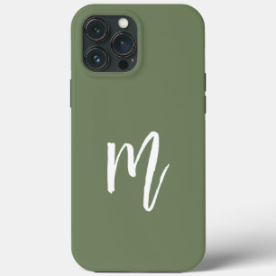 Hübsches Design für Minimalismus Initialrauchgrün Case-Mate iPhone Hülle