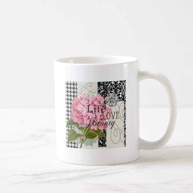 Hübsches Design im Muster Damask Kaffeetasse (Rechts)