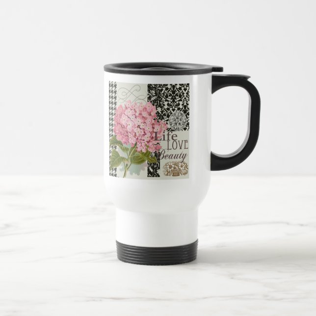 Hübsches Design im Muster Damask Reisebecher (Rechts)