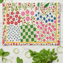 Hübsches Ditsy-Blumen-Teehandtuch.