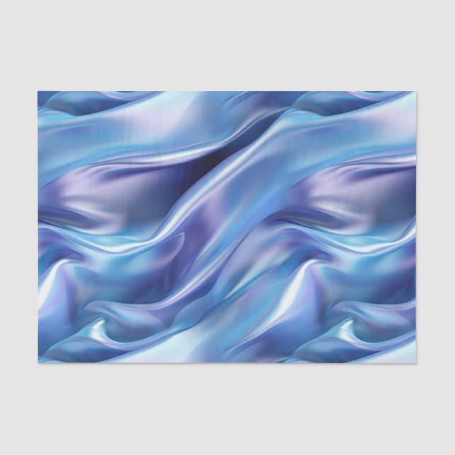 Hübsches Dreamy Blue Lila Brautparty Seidenpapier (Vorderseite)