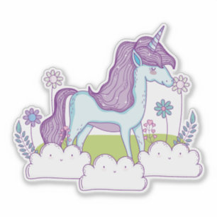 Hübsches Einhorn Aufkleber