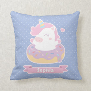 Hübsches Einhorn in Donut Mädchen Zimmer Dekor Kis Kissen