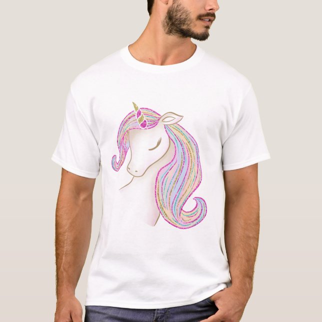 Hübsches Einhorn T-Shirt (Vorderseite)