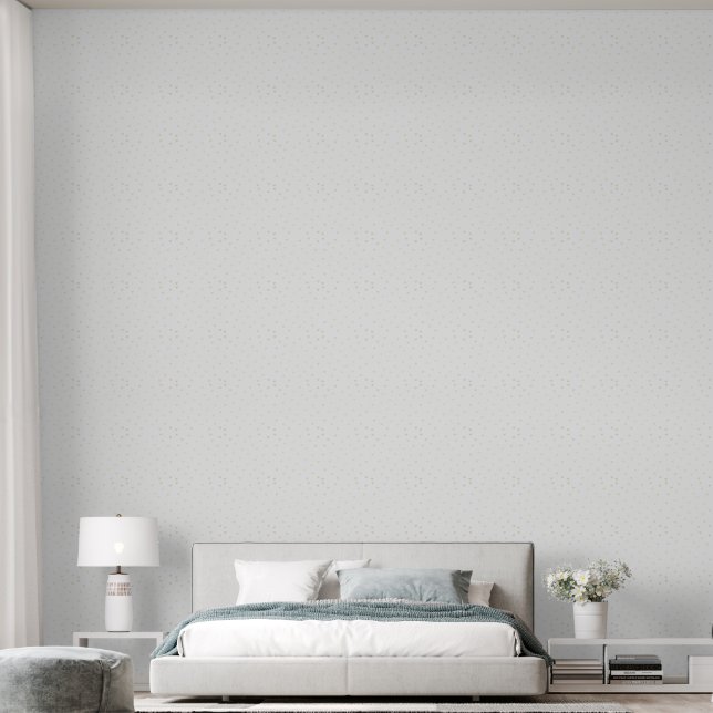 Hübsches, elegantes, weißes und beiges Herz Tapete (Schlafzimmer)
